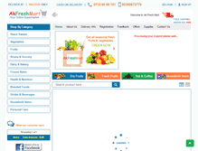 Tablet Screenshot of akfreshmart.com